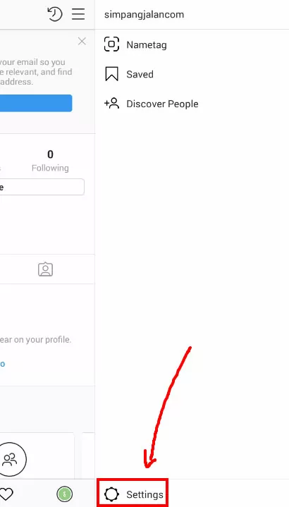 Cara Menghapus Akun Instagram Permanen / Sementara via HP - Step 1