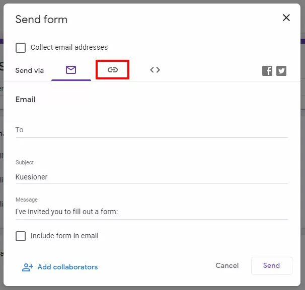 Cara Membuat Google Form - Link Google Form